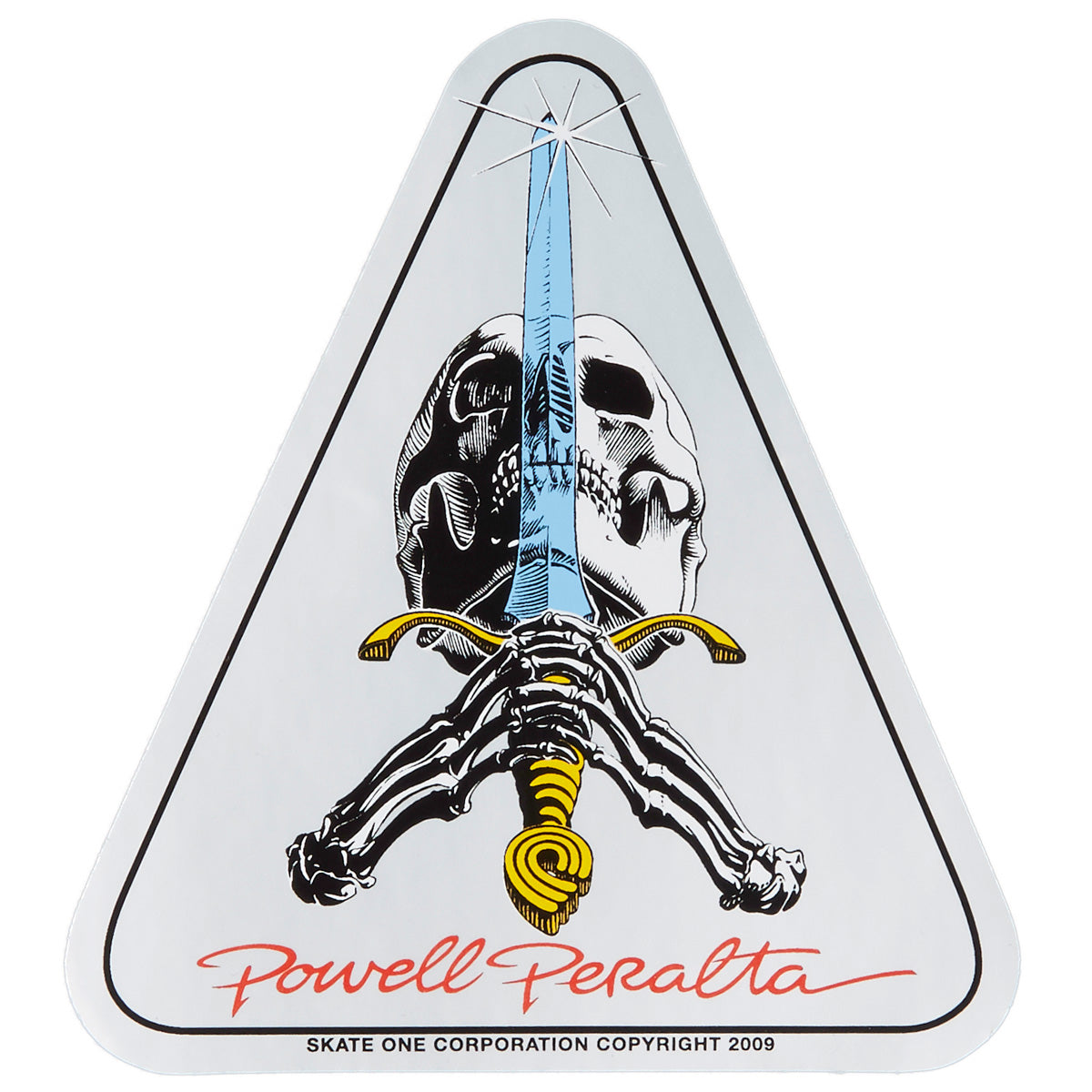 Powell-Peralta Ray Rodriguez Skull And Sword Sticker - 4.00