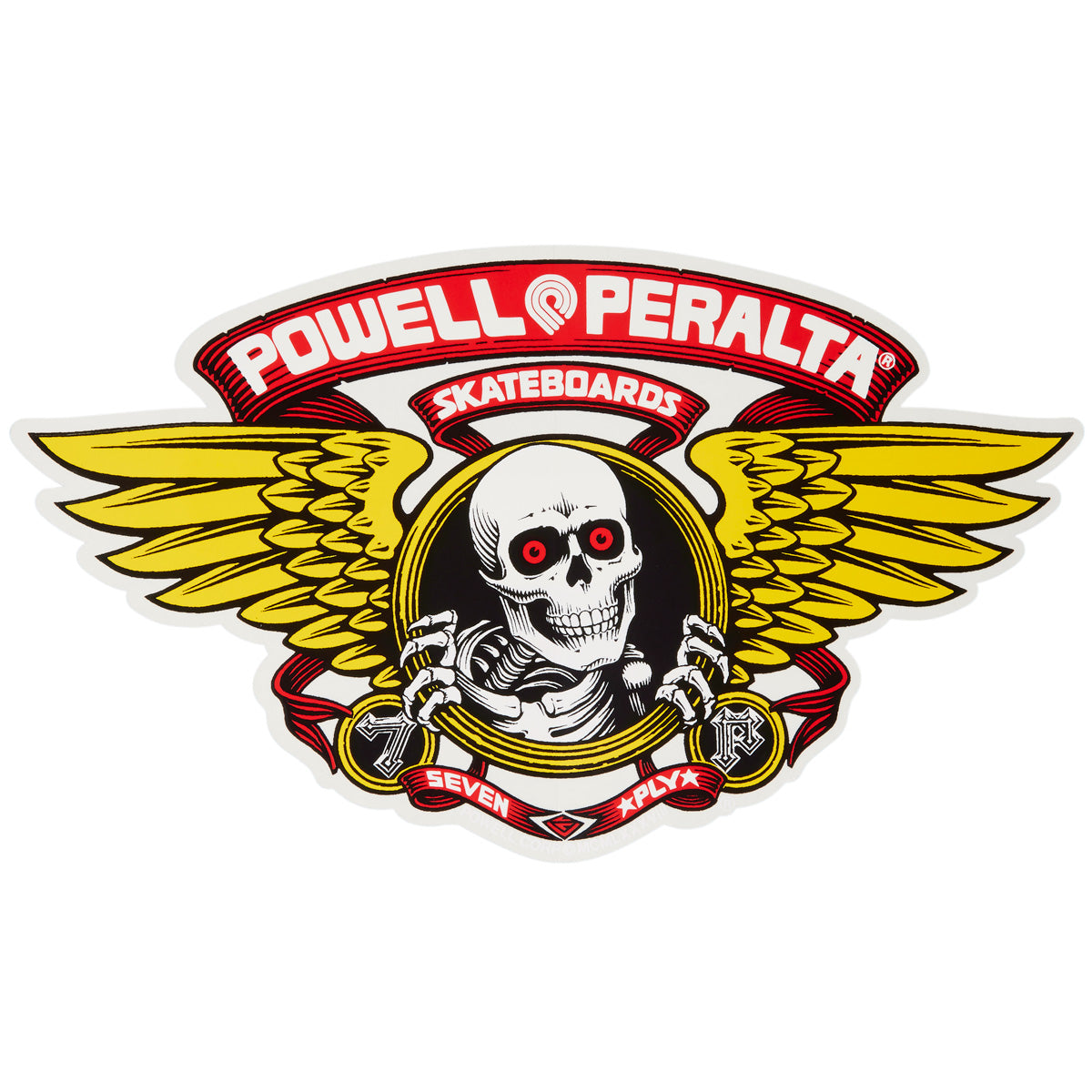 Powell Peralta Winged Ripper Die-Cut Stickers - Red - 5