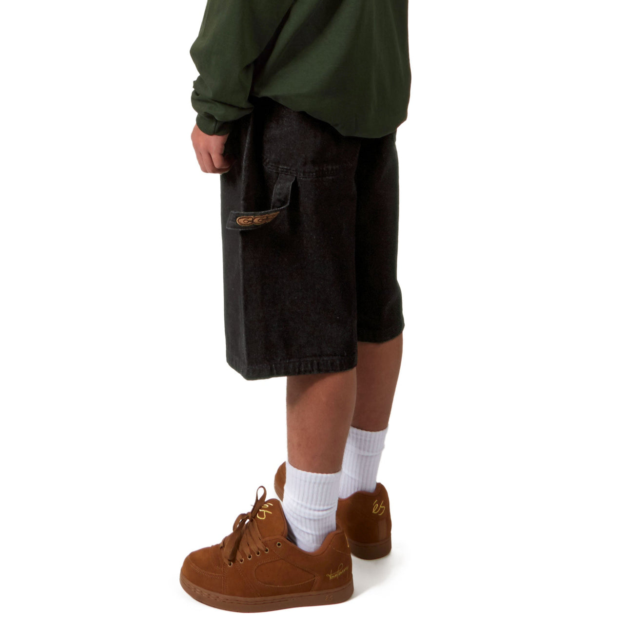 CCS Hammer Loop Jean Shorts - Old Black image 5