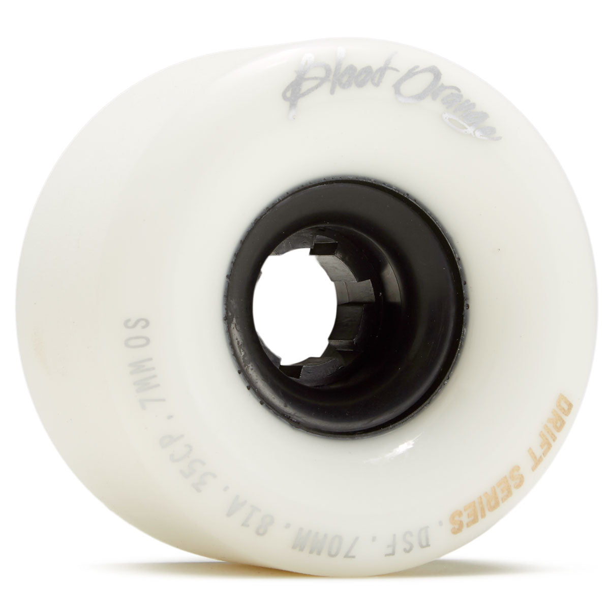 Blood Orange Drift 81a Longboard Wheels - White - 70mm image 1