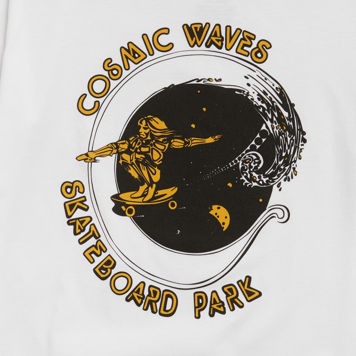 45RPM Vintage Cosmic Wave Skatepark T-Shirt - White image 2