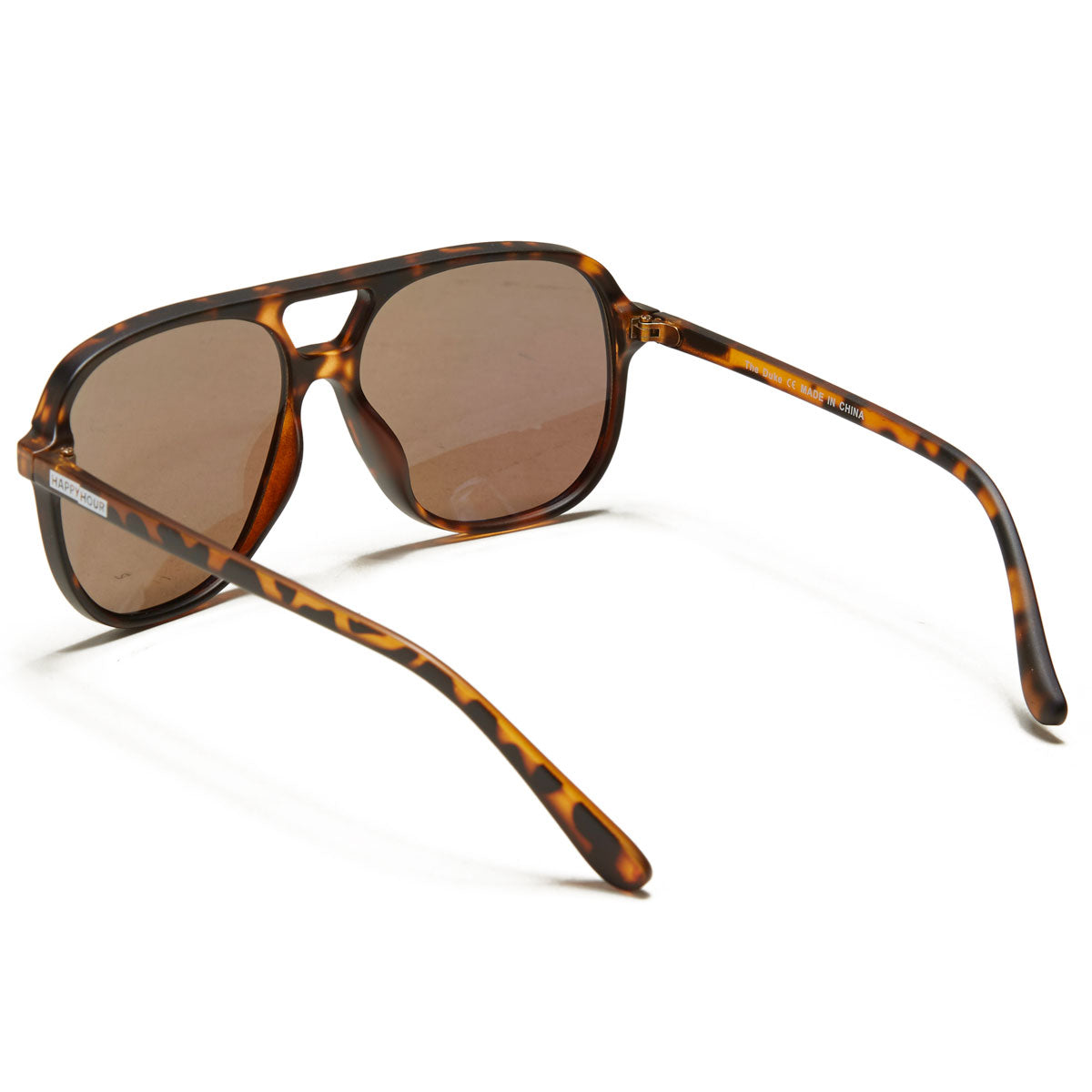 Happy Hour The Duke Sunglasses - Frosted Tort Mirror image 2