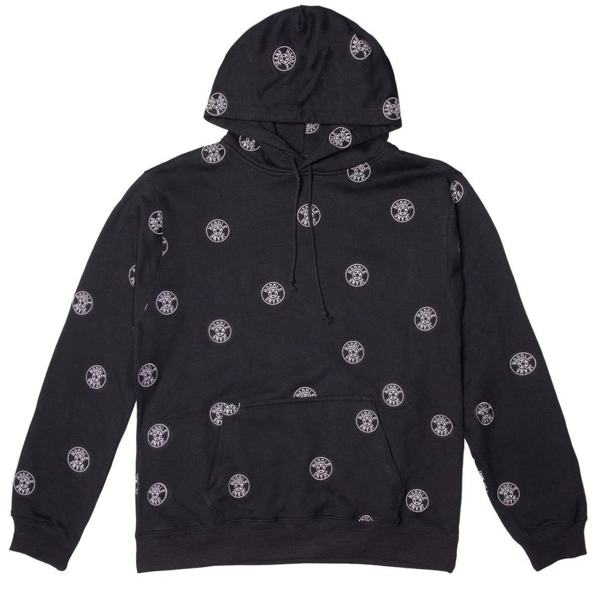 Hoddle Jeans Dot Logo Hoodie - Black image 1