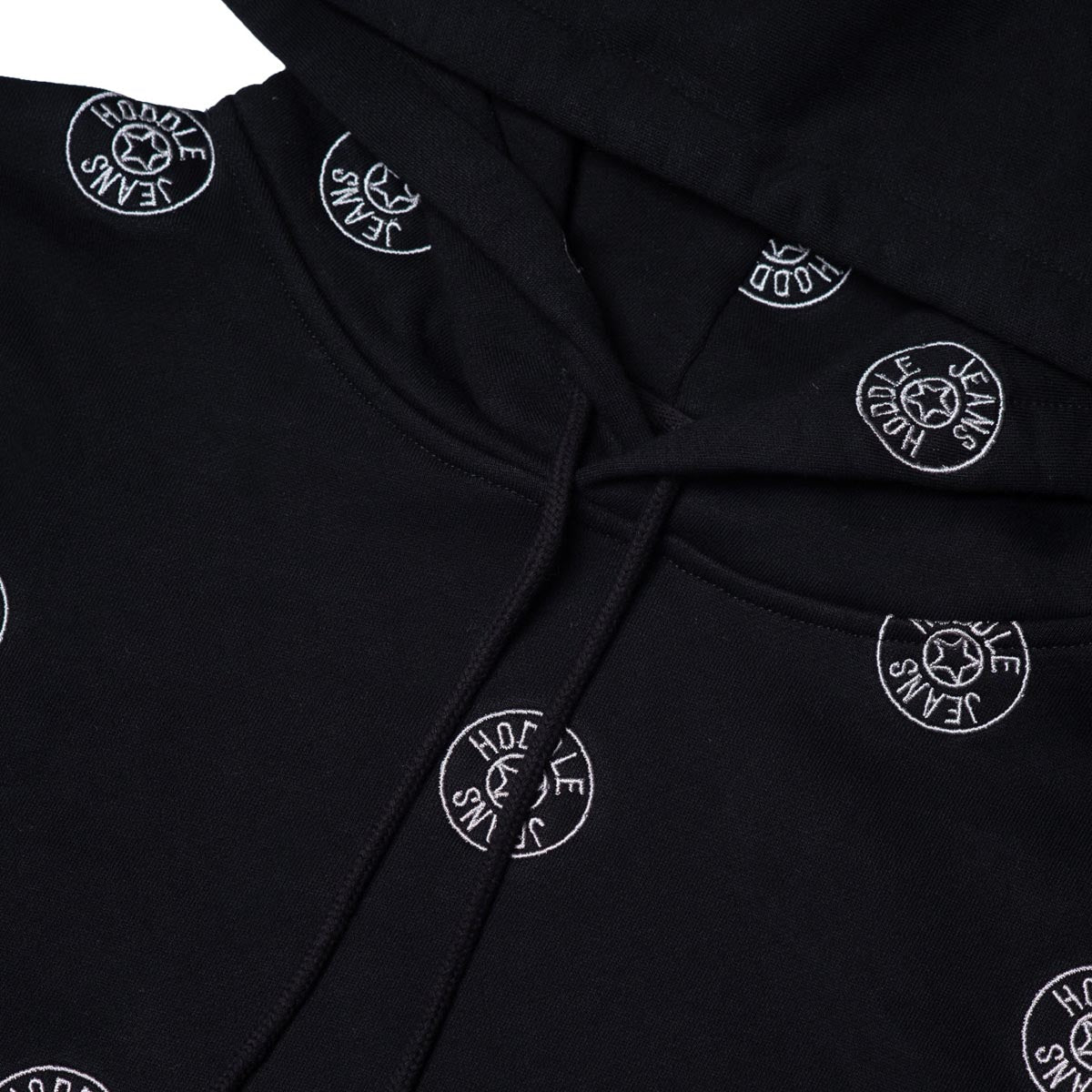 Hoddle Jeans Dot Logo Hoodie - Black image 2