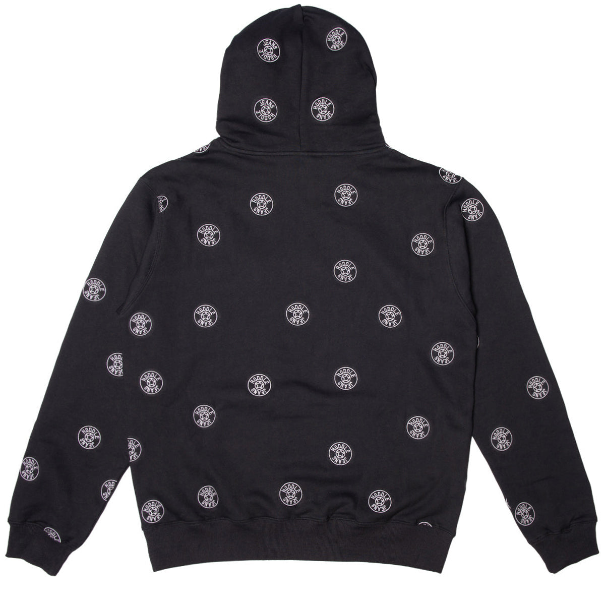 Hoddle Jeans Dot Logo Hoodie - Black image 3