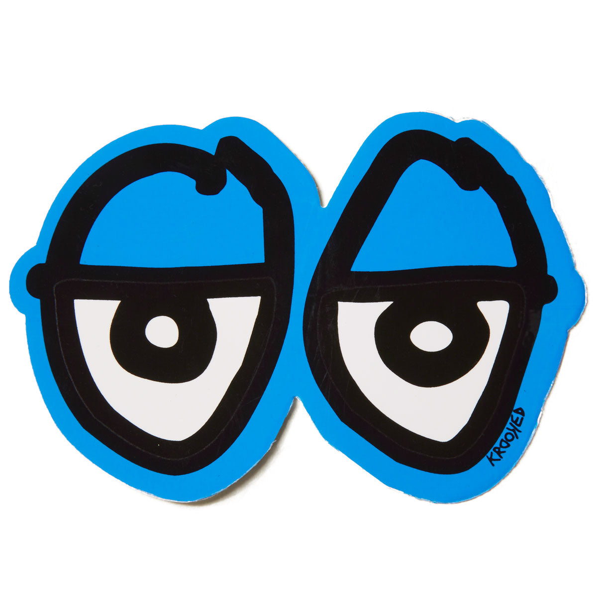 Krooked Eyes Di-Cut MD Sticker - Blue image 1