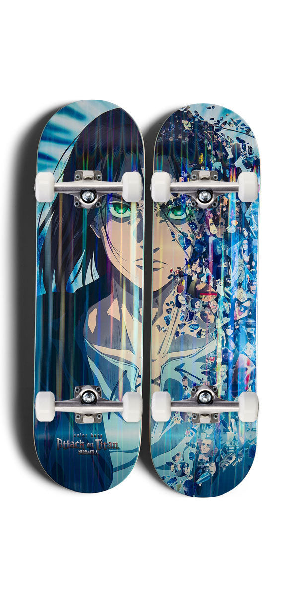 Color Bars x Attack On Titan Final Season 2 Deck Set Skateboard Complete - 8.25