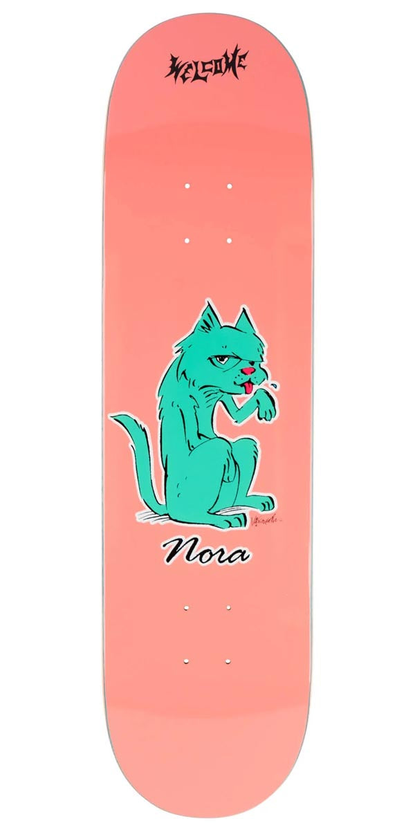 Welcome Feral Nora Skateboard Deck - Pink - 7.75