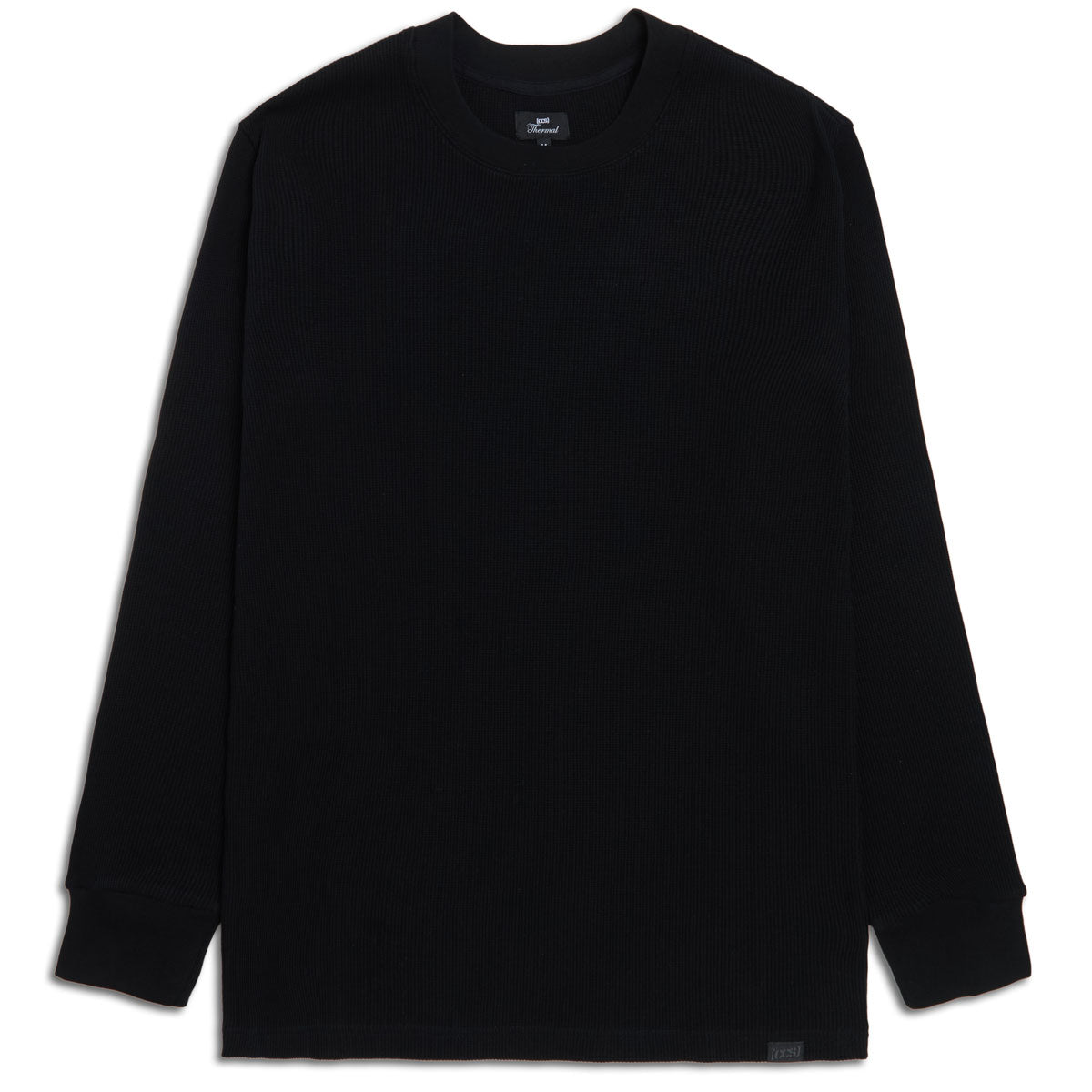 CCS OG Waffle Knit Thermal Shirt - Black image 1