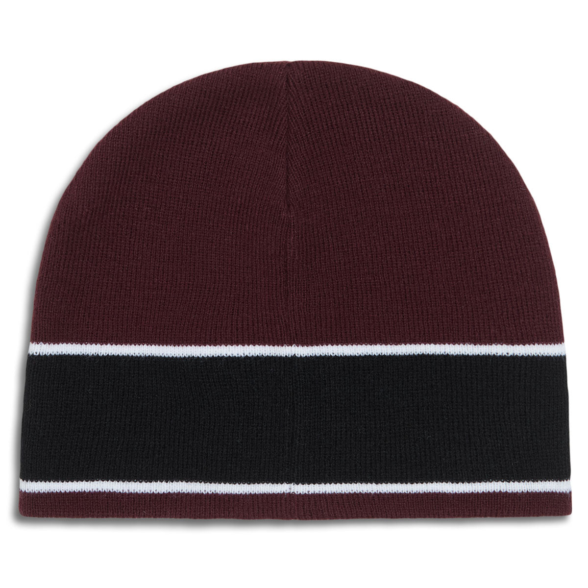 CCS Icon Skully Beanie - Maroon/Black image 3