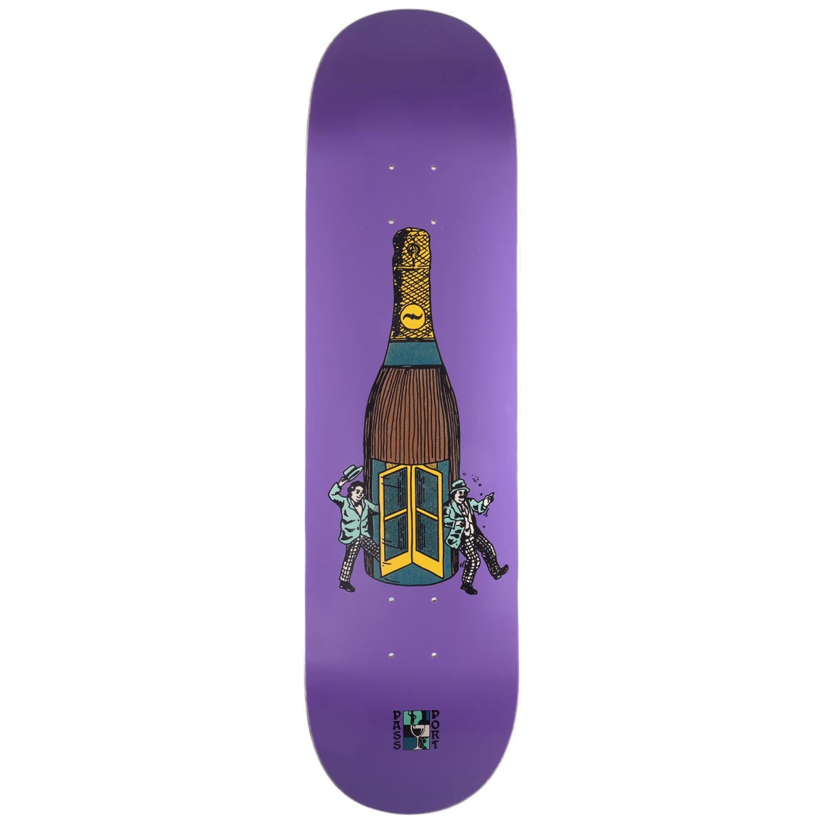 Passport Wine Em & Dine Em Always Open Skateboard Deck - 8.38