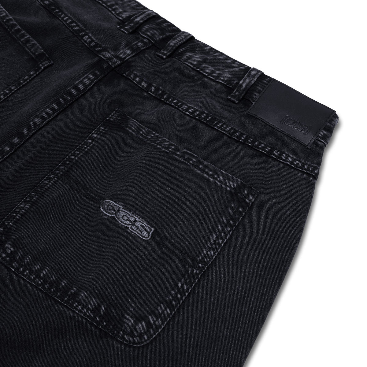 CCS Baggy Taper Denim Jeans - Acid Black image 4