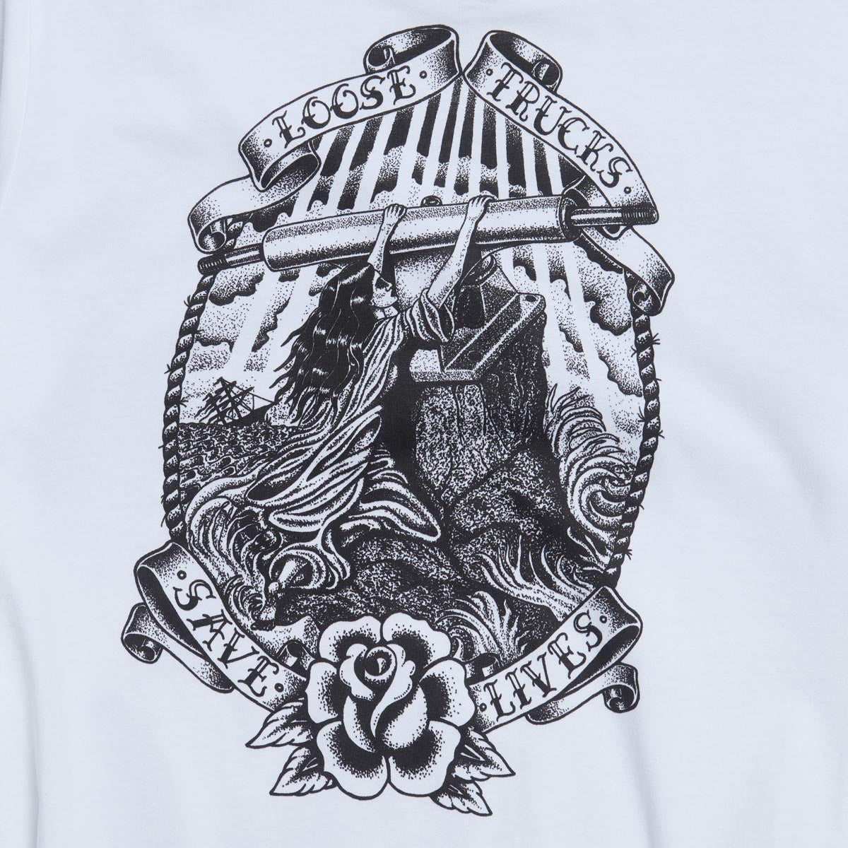 Ace Tattoo Pocket T-Shirt - White image 4