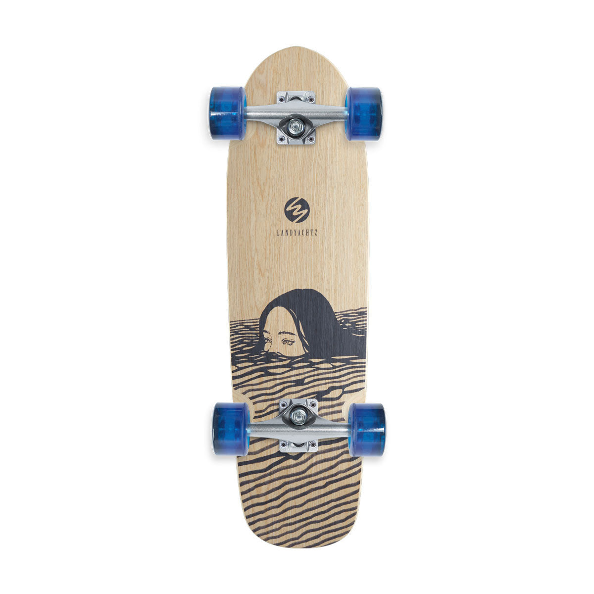 Landyachtz Dinghy Classic Fender Midnight Dip Longboard Cruiser Complete image 1
