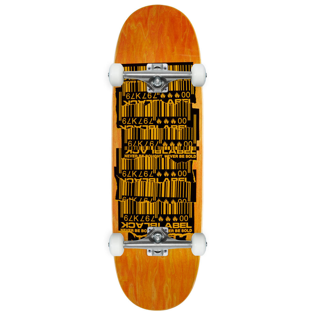 Black Label Shredded Barcode Egg Skateboard Complete - 9.50