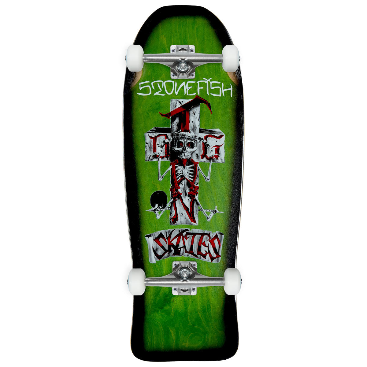 Dogtown Stonefish Reissue Skateboard Complete - Assorted Stain/Black Fade  - 10.125