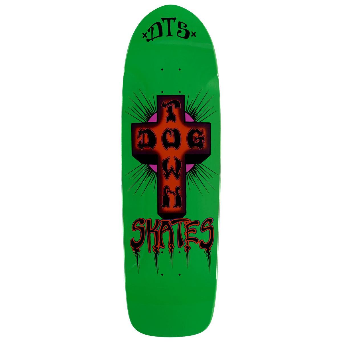 Dogtown Bigger Boy Skateboard Deck - Neon Green - 9.523