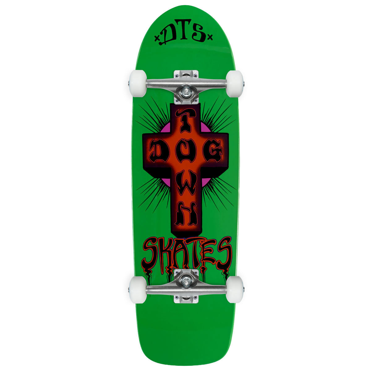 Dogtown Bigger Boy Skateboard Complete - Neon Green - 9.523