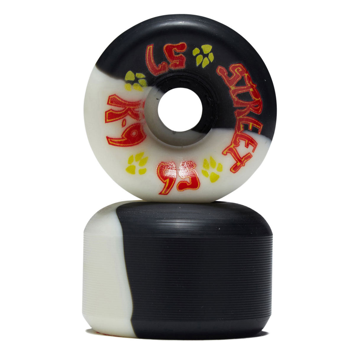 Dogtown K-9 95a Skateboard Wheels - Black/White - 57mm image 2