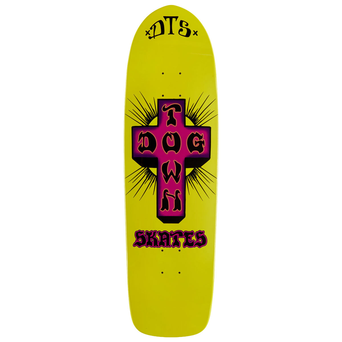 Dogtown Big Boy Skateboard Deck - Neon Yellow Dip - 9.045