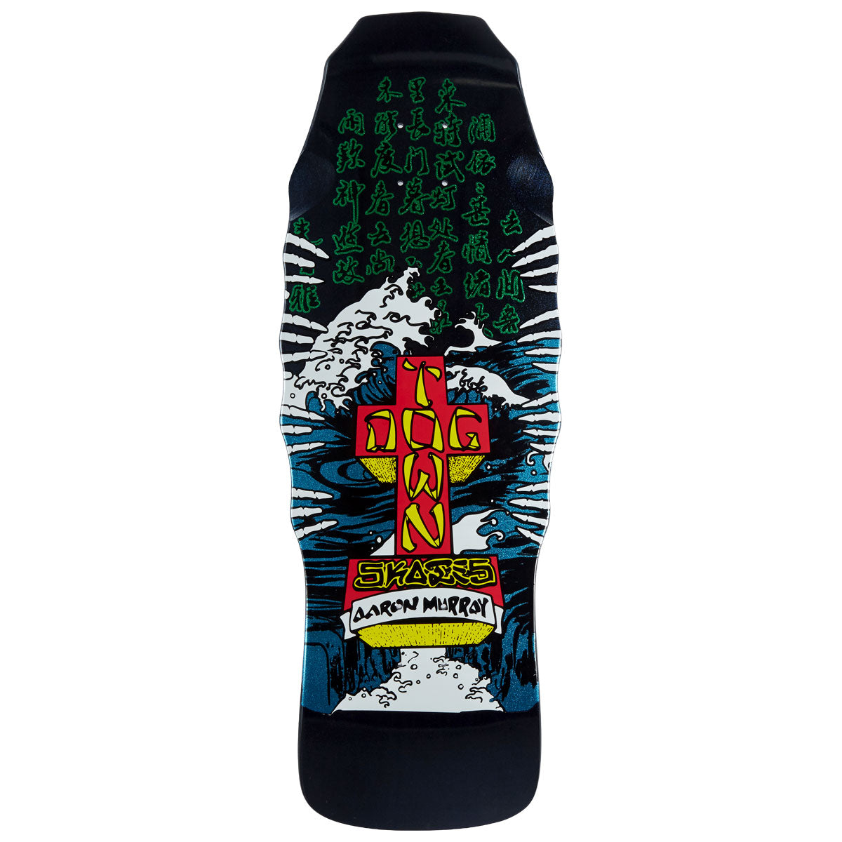 Dogtown Aaron Murray Fingers 87 Reissue Skateboard Deck - Black Dip/Pearl Blue - 10.219