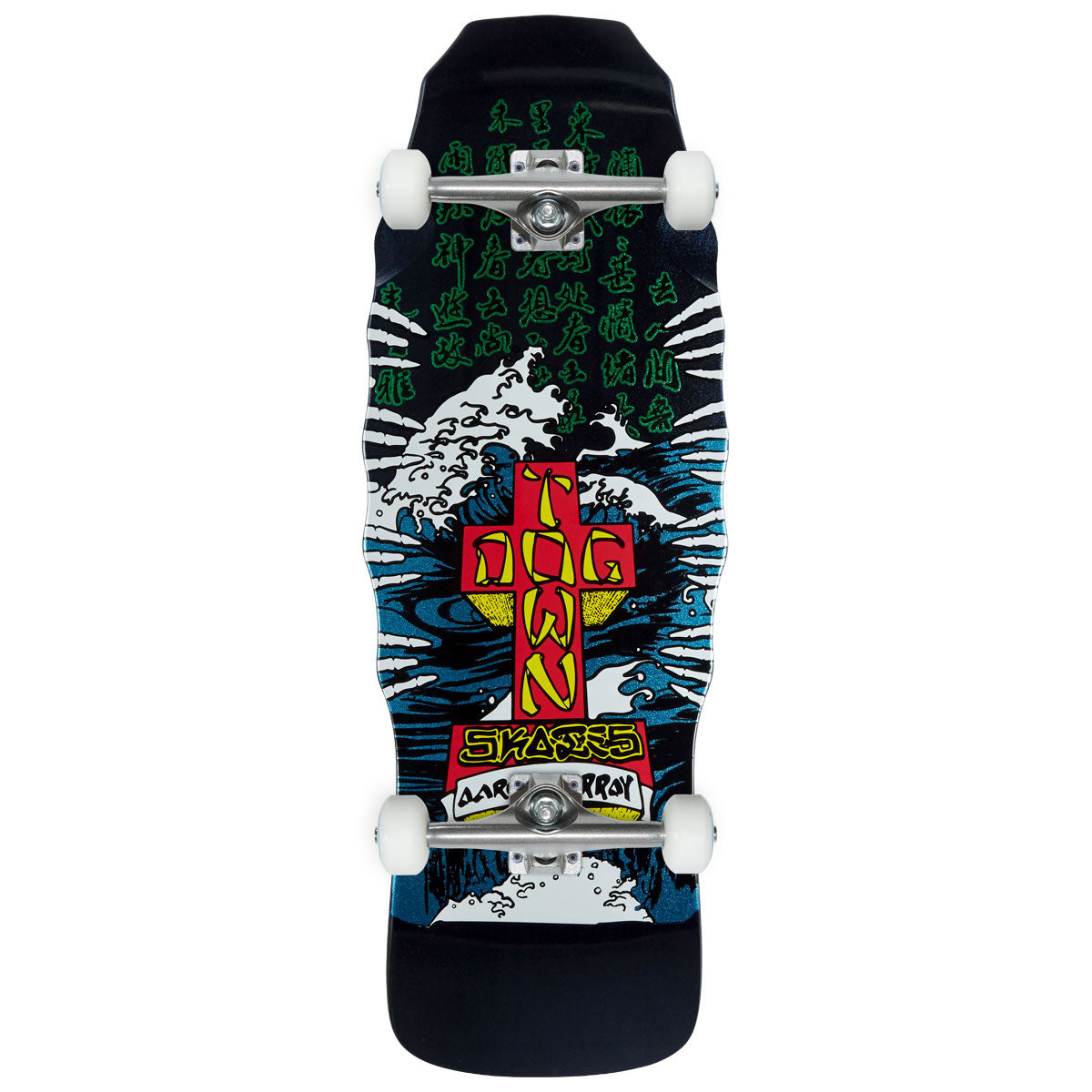 Dogtown Aaron Murray Fingers 87 Reissue Skateboard Complete - Black Dip/Pearl Blue - 10.219
