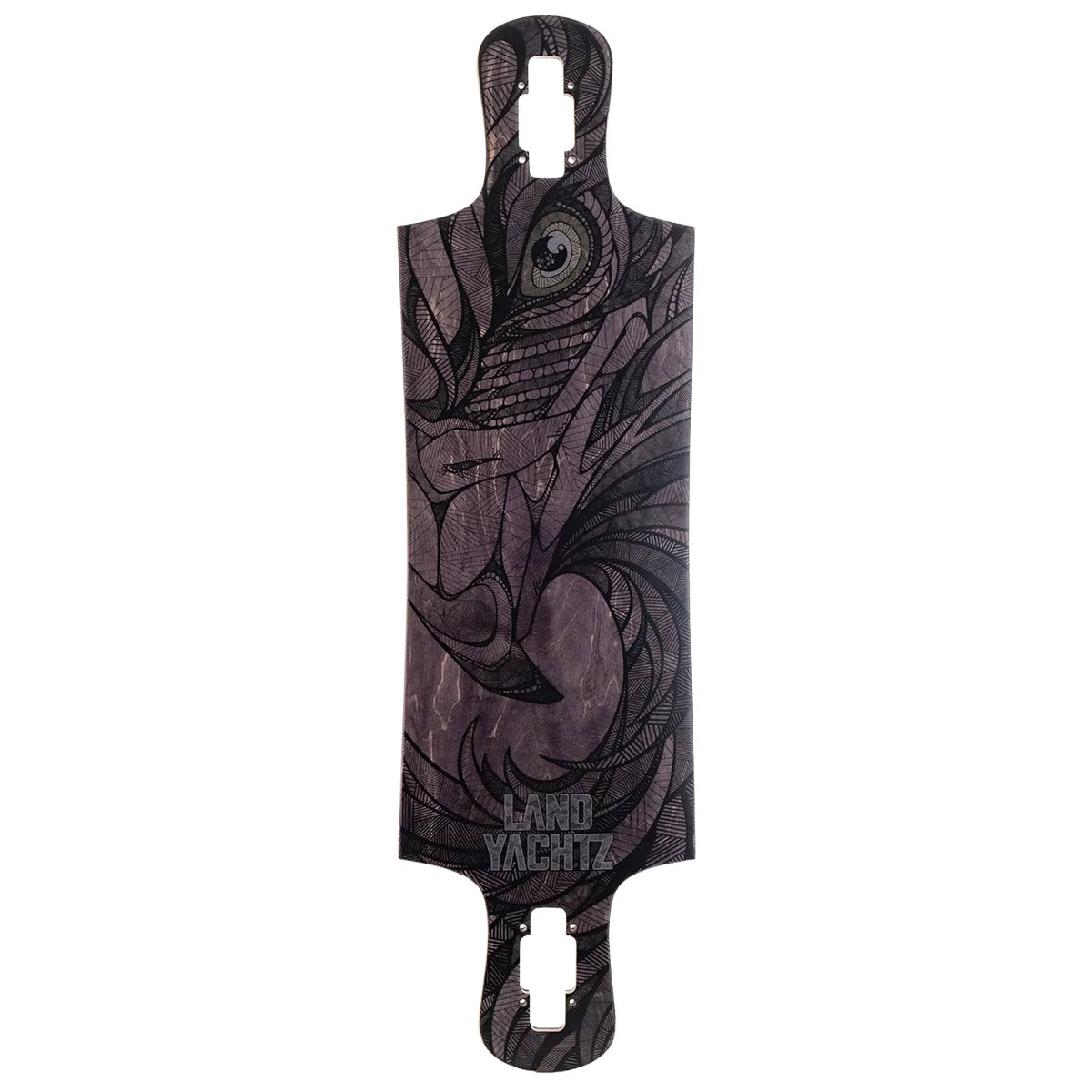 Landyachtz Drop Hammer Black Eagle Longboard Deck image 1