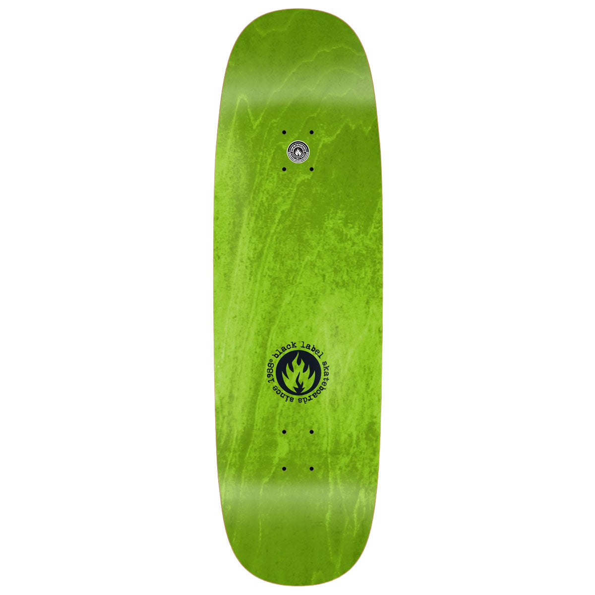 Black Label Nick Peterson Burnside Brew Tugboat Shape Skateboard Deck - Assorted Stains - 9.50