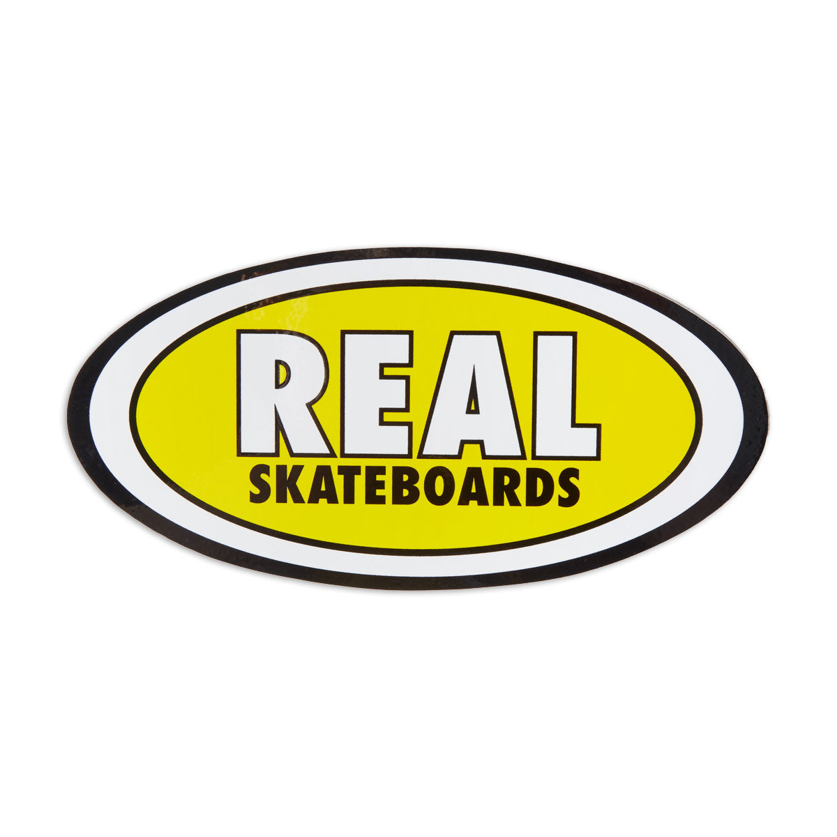 Real Staple Oval MD Sticker - Yellow image 1