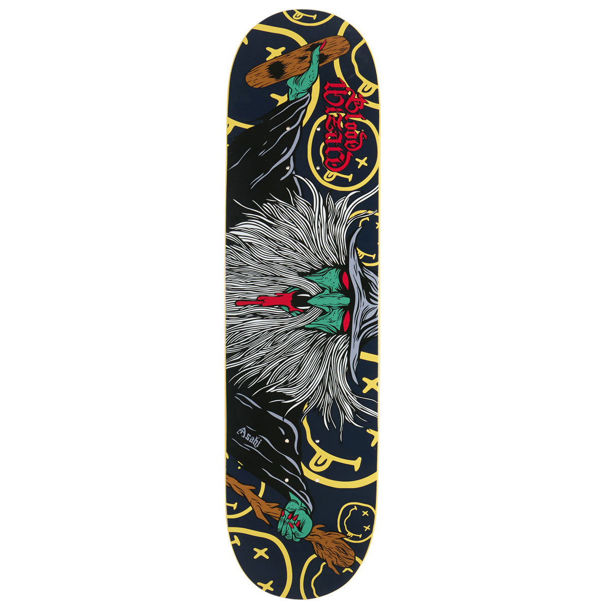 Blood Wizard Flying Wizard Asah Skateboard Deck - 8.25