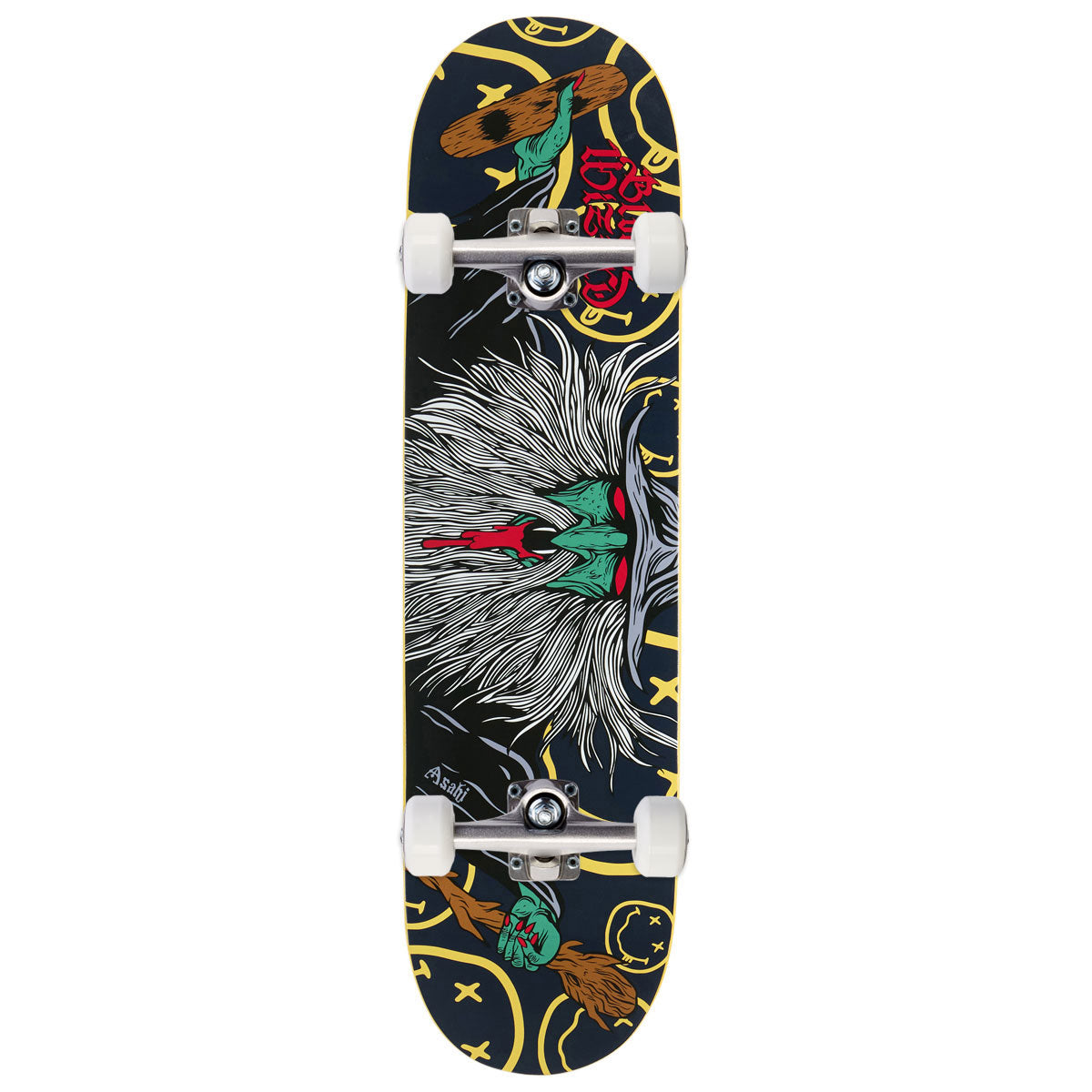 Blood Wizard Flying Wizard Asah Skateboard Complete - 8.25