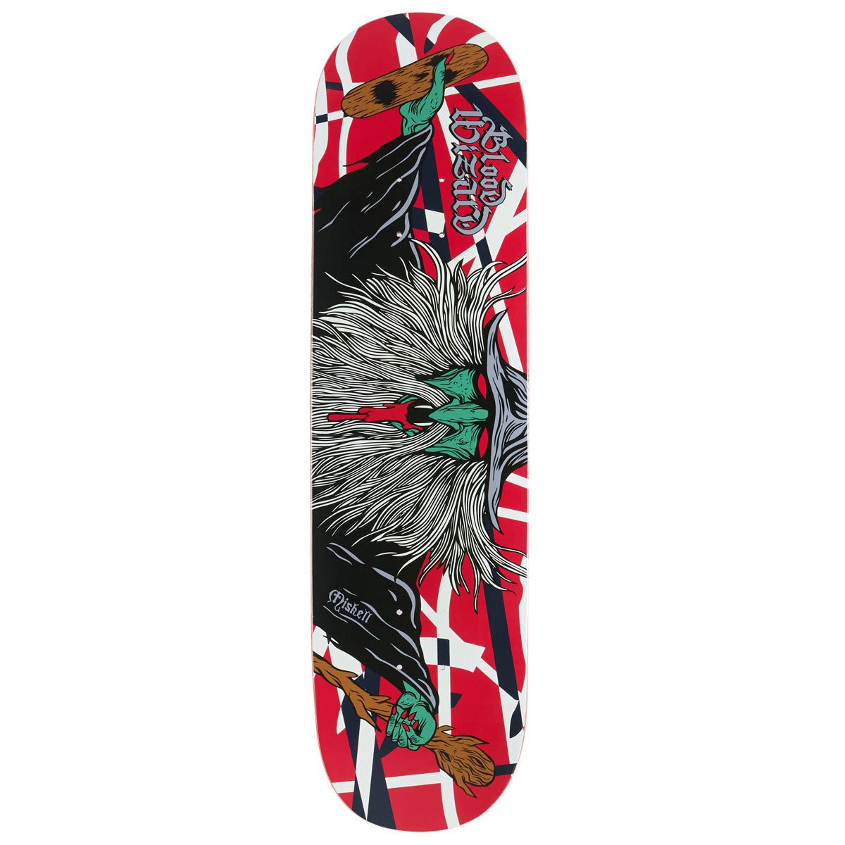 Blood Wizard Flying Wizard Miskell Skateboard Deck - 8.370