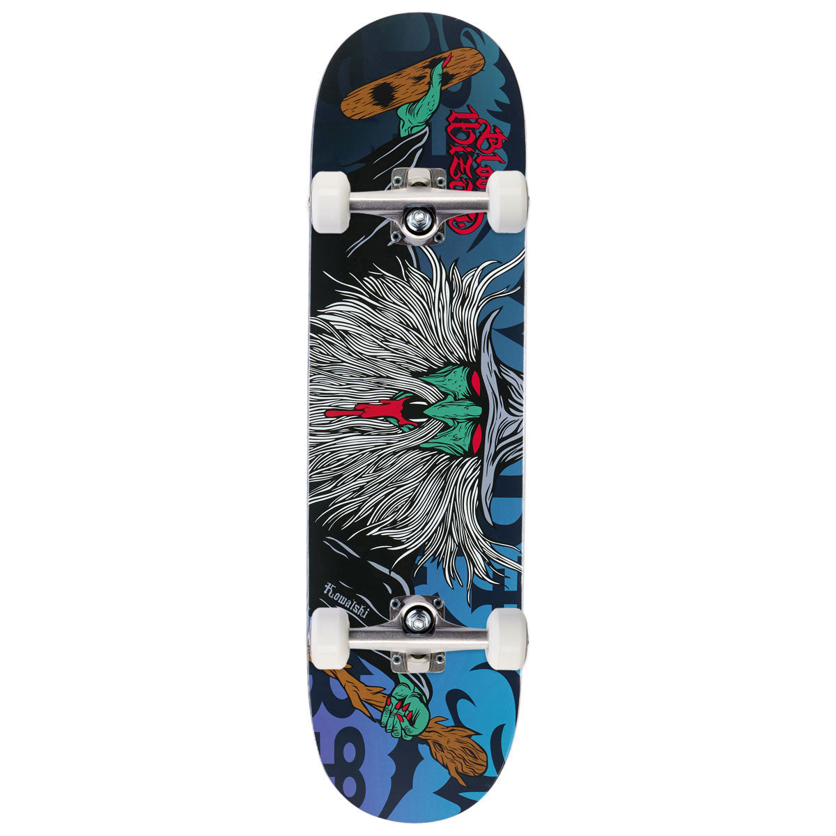 Blood Wizard Flying Wizard Kowalski Skateboard Complete - 8.50