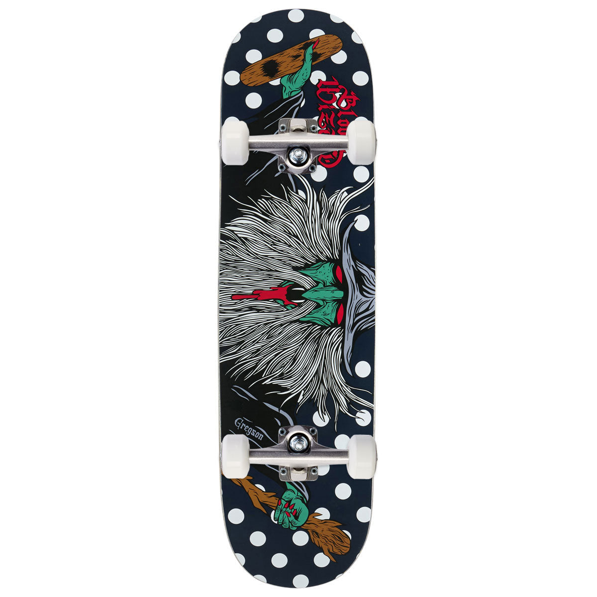 Blood Wizard Flying Wizard Gregson Skateboard Complete - 8.60