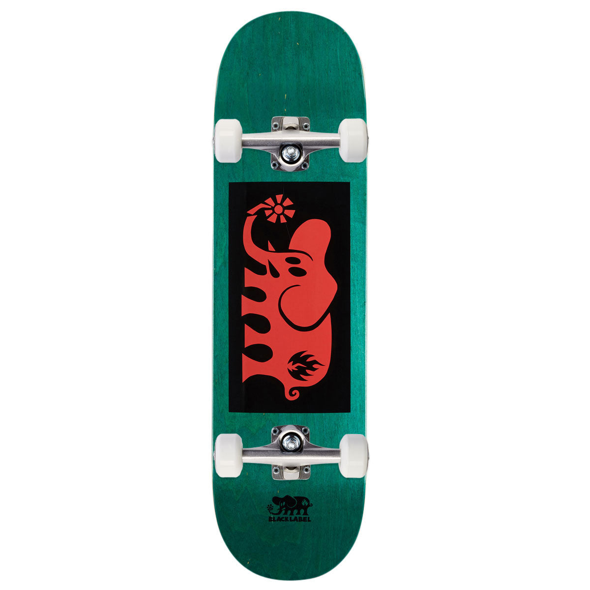 Black Label Elephant Block Skateboard Complete - Red - 8.50