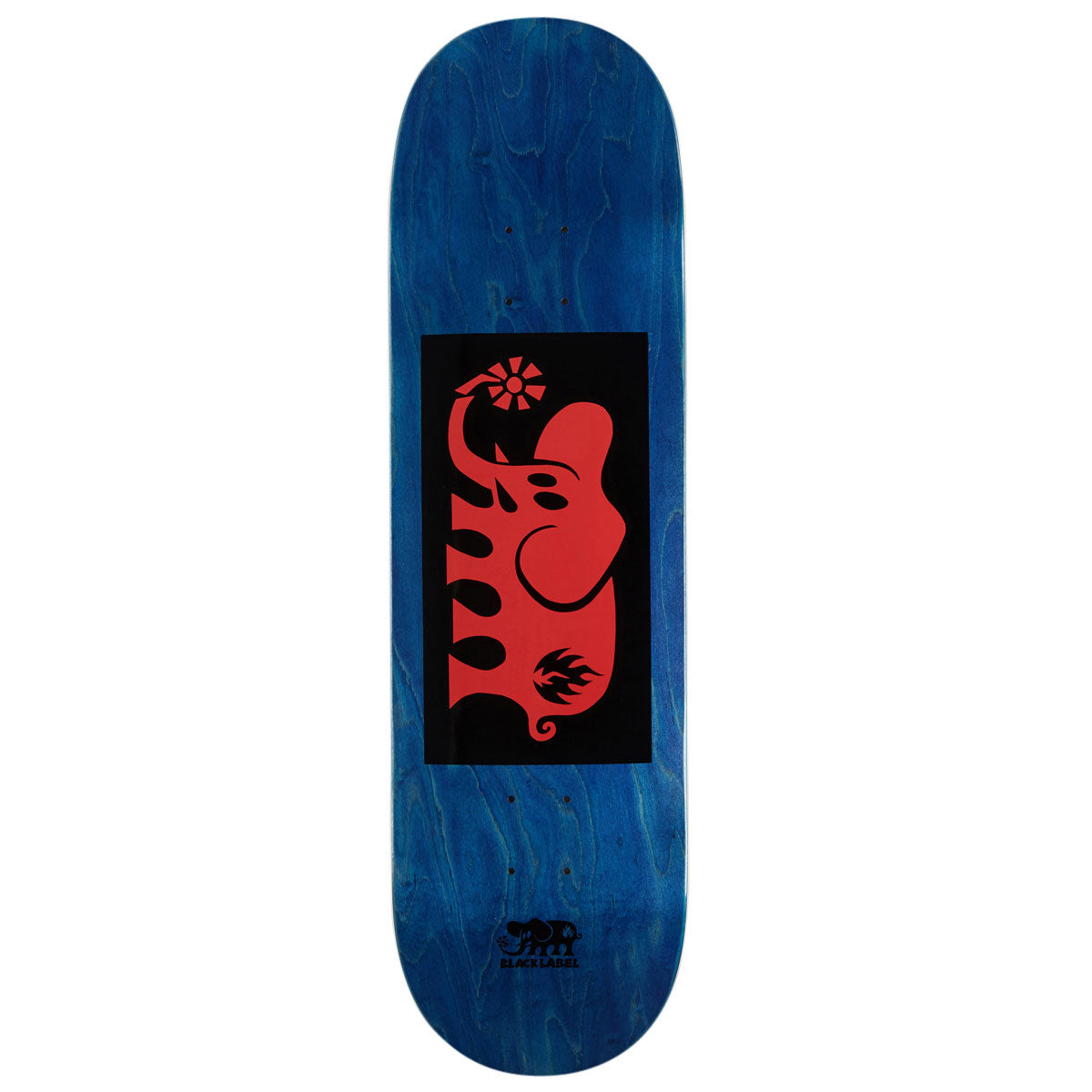 Black Label Elephant Block Skateboard Deck - Red - 8.75