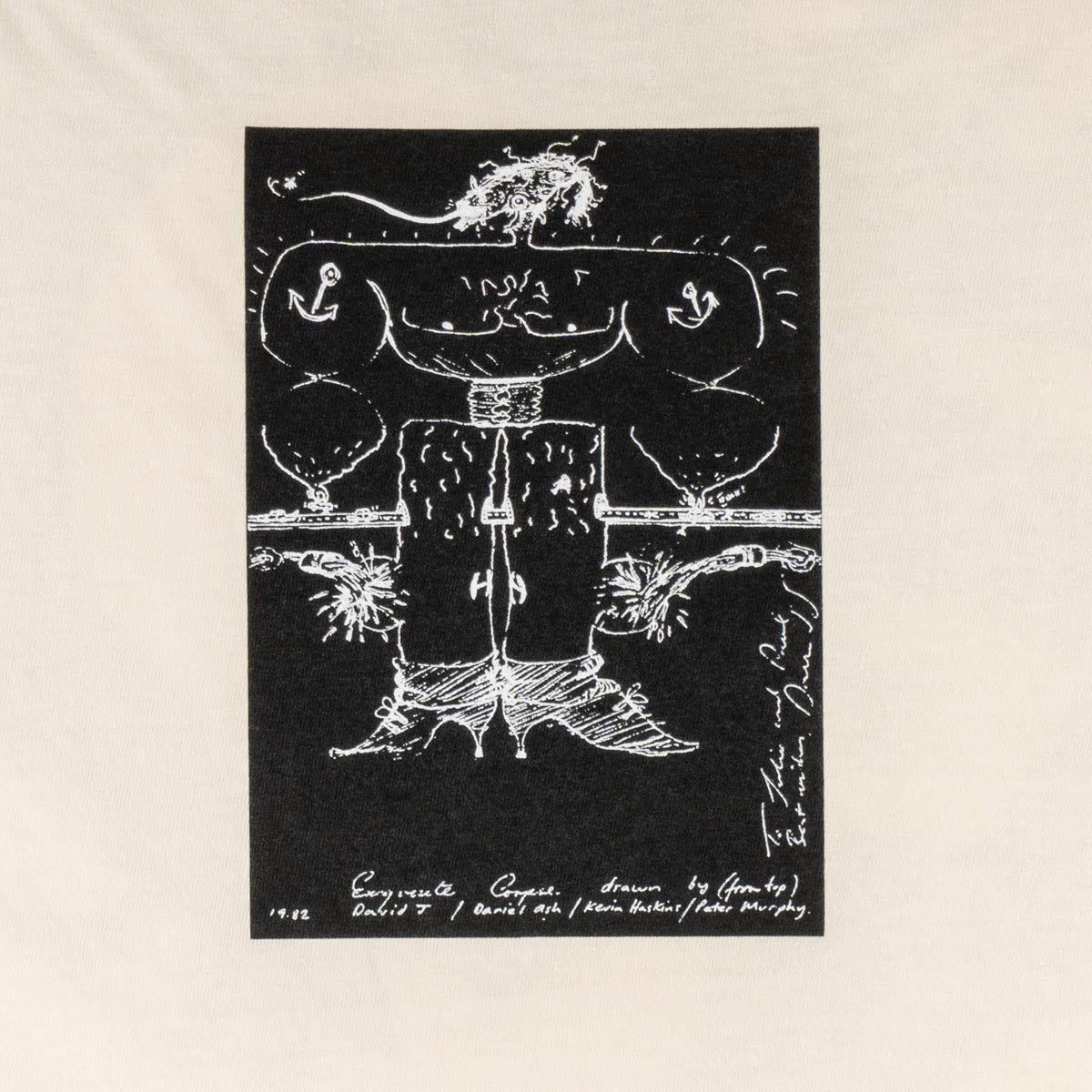 Welcome x Bauhaus Exquisite Corpse Gd T-Shirt - Bone image 3