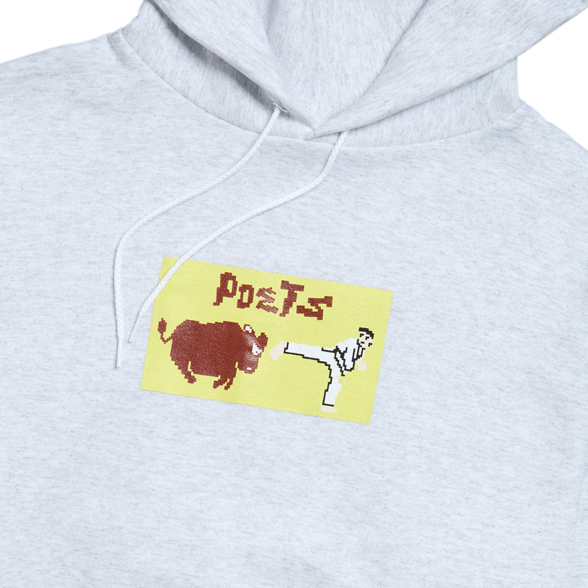 Poets Karate Champ Dtg Champion Hoodie - Heather Grey image 2