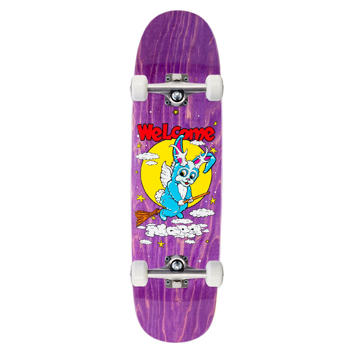 Welcome Full Moon Nora On A Sphynx Skateboard Complete - Purple Stain - 8.80