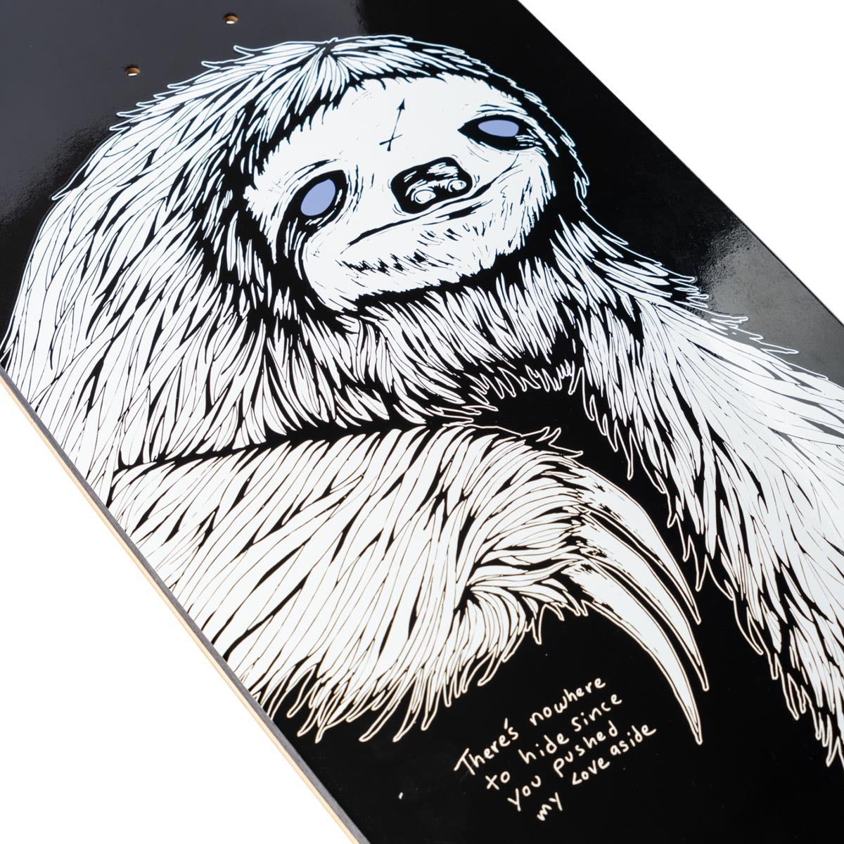 Welcome Sloth On A Boline 2.0 Skateboard Complete - Black/White - 9.50