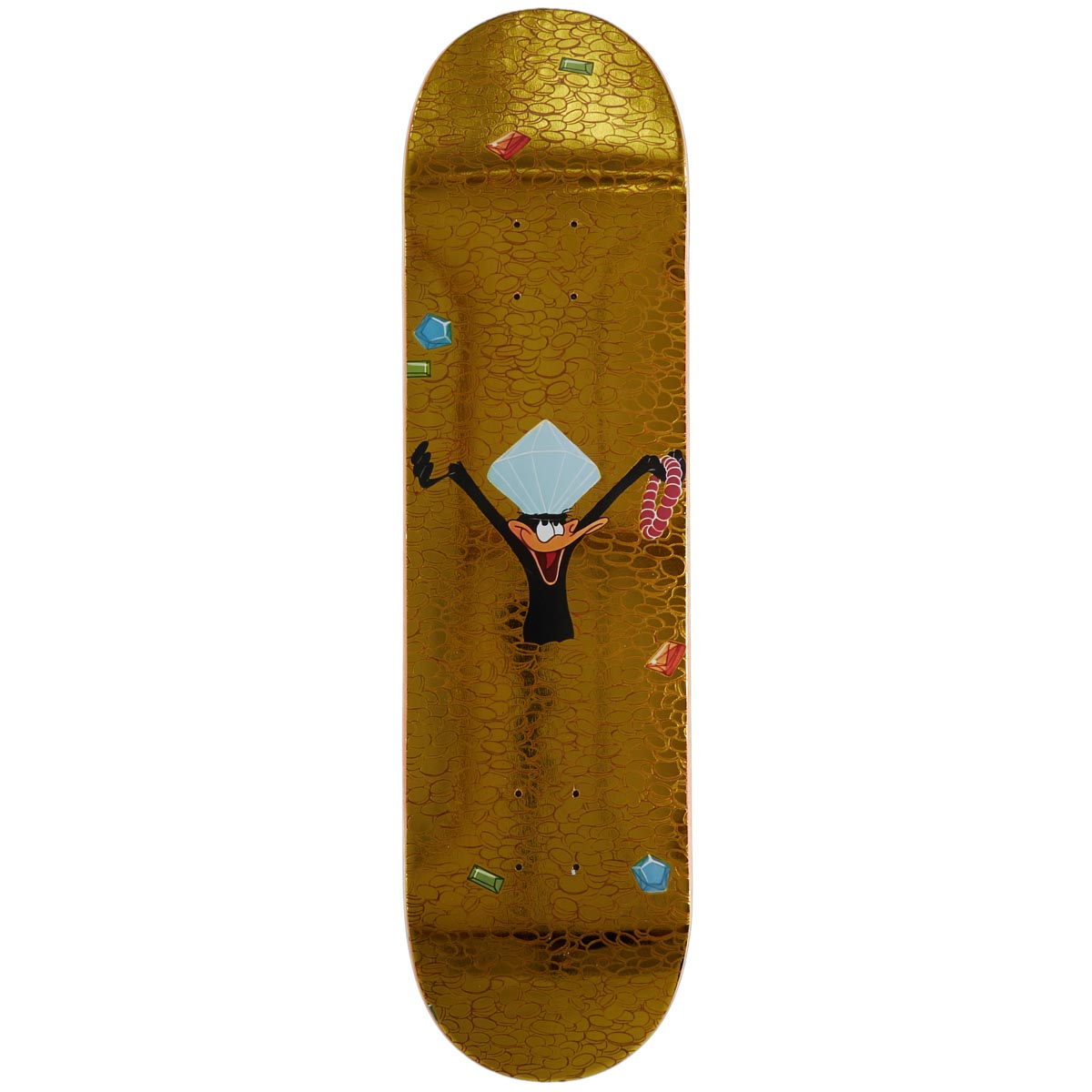 Color Bars x Looney Tunes Riches Skateboard Deck - Gold Foil - 8.25