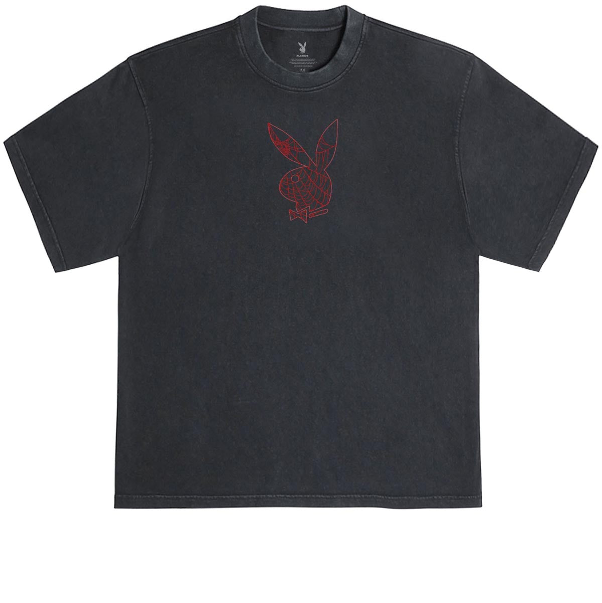 Color Bars x Playboy Black Widow T-Shirt - Black/Red image 2