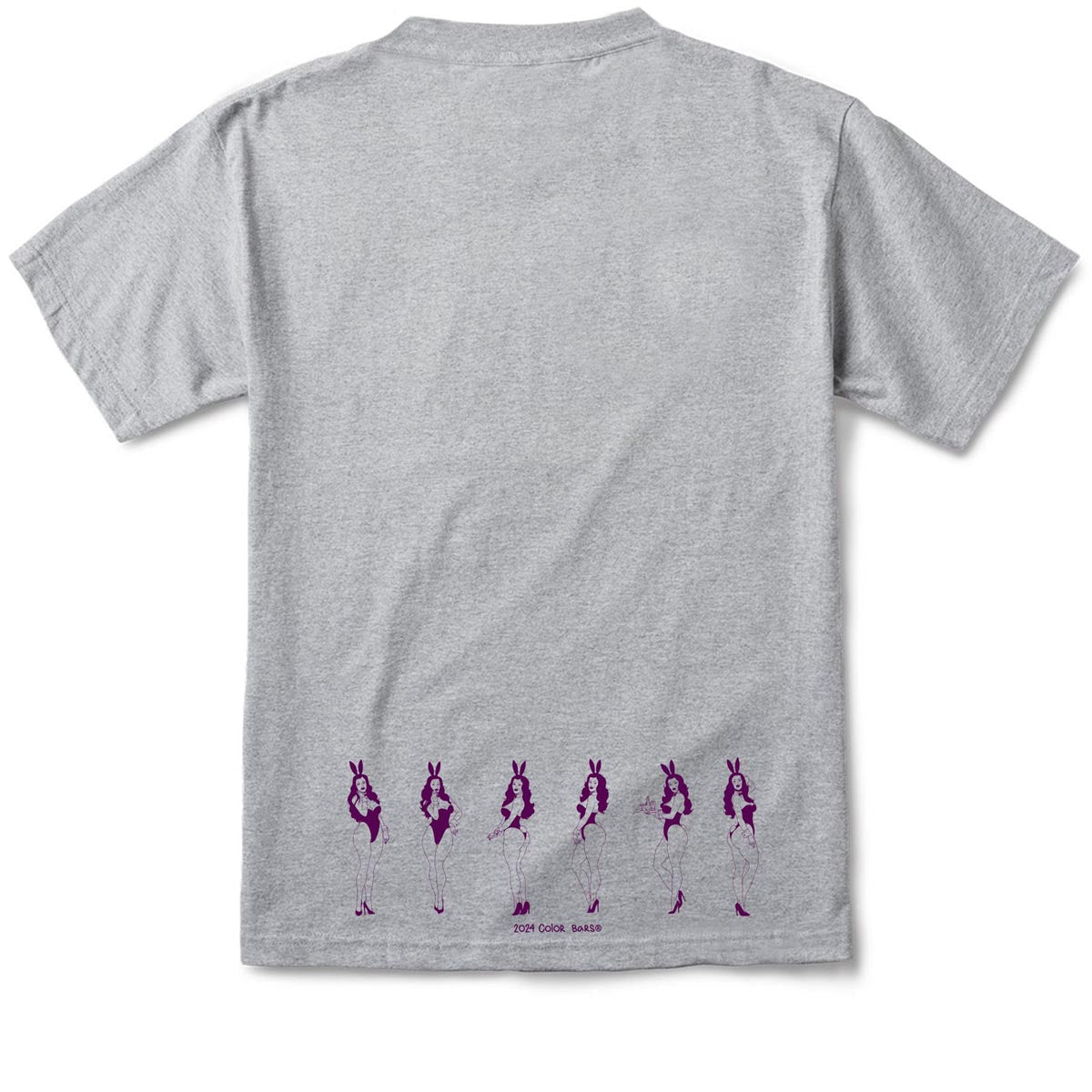 Color Bars x Playboy Hostess T-Shirt - Heather Grey image 2