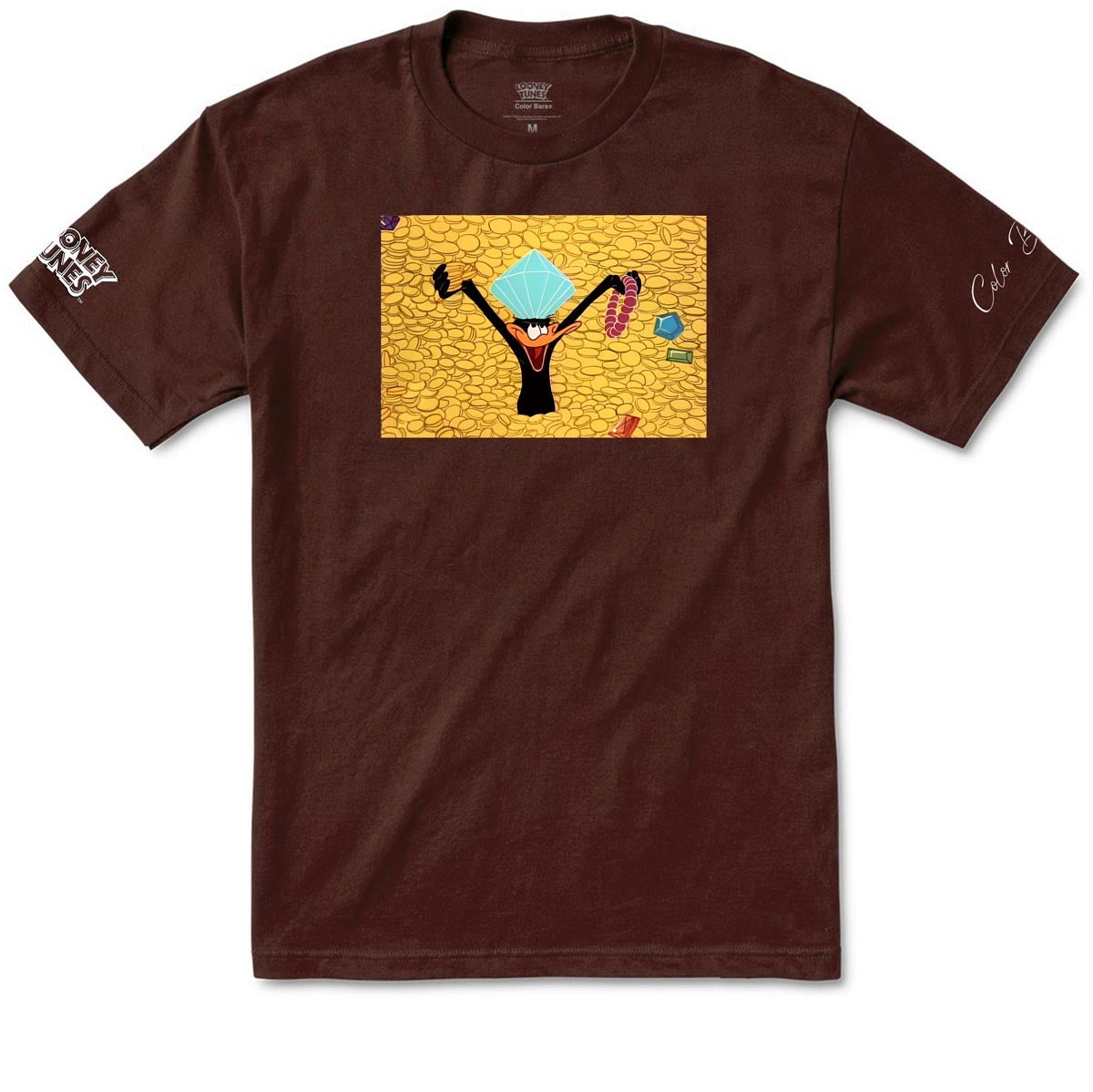 Color Bars x Looney Tunes Riches T-Shirt - Chocolate image 1