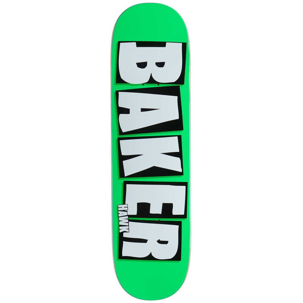 Baker Hawk Brand Name B2 Skateboard Deck - Neon Green - 8.50