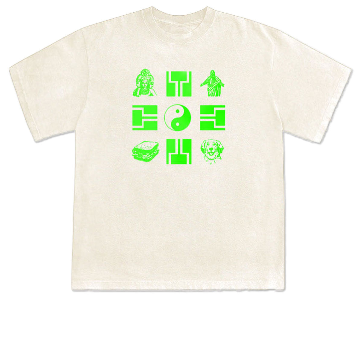 Less Than Local Deities T-Shirt - Cream image 1