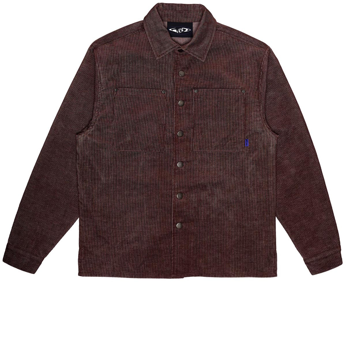 WKND Major Cord Long Sleeve Button Up Shirt - Brown image 1