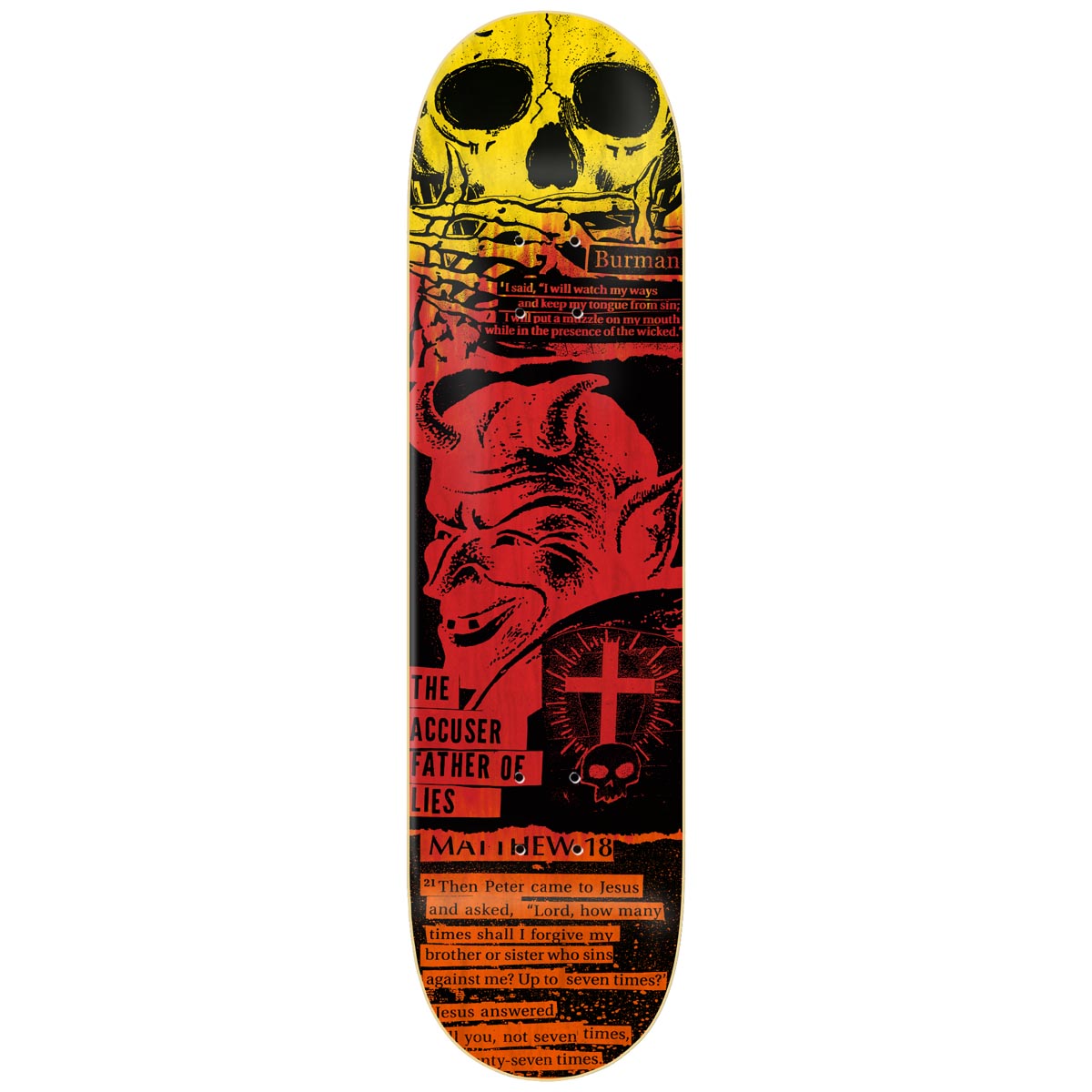 Zero Versus Burman Skateboard Deck - 8.375