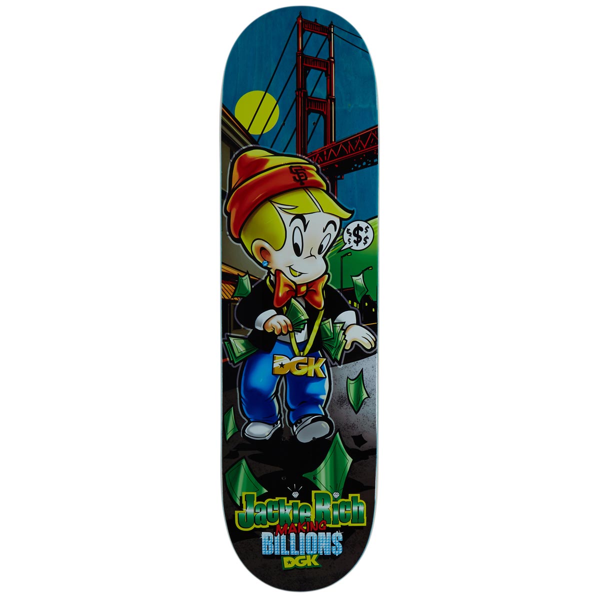 DGK Billions Curtin Skateboard Deck - Black - 8.38