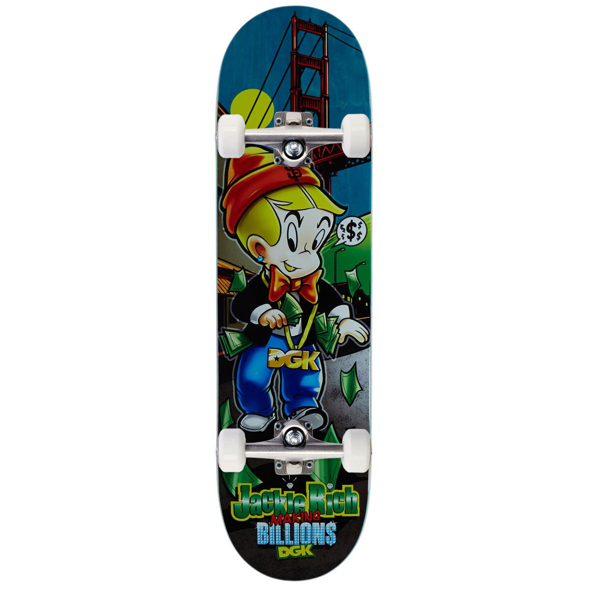 DGK Billions Curtin Skateboard Complete - Black - 8.38